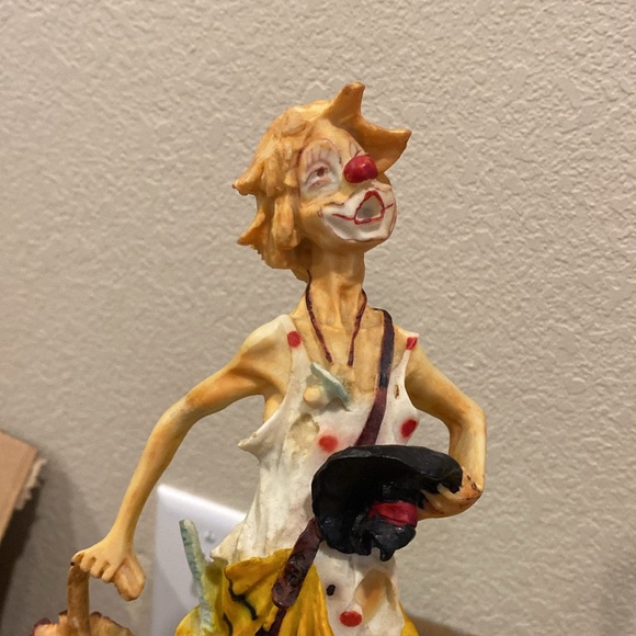 2 Vintage Pucci Arnart Hobo Clown Figurines - Picture 3 of 6